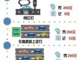 常见交通违法处罚细则