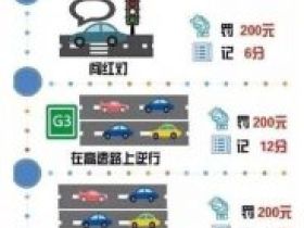 常见交通违法处罚细则